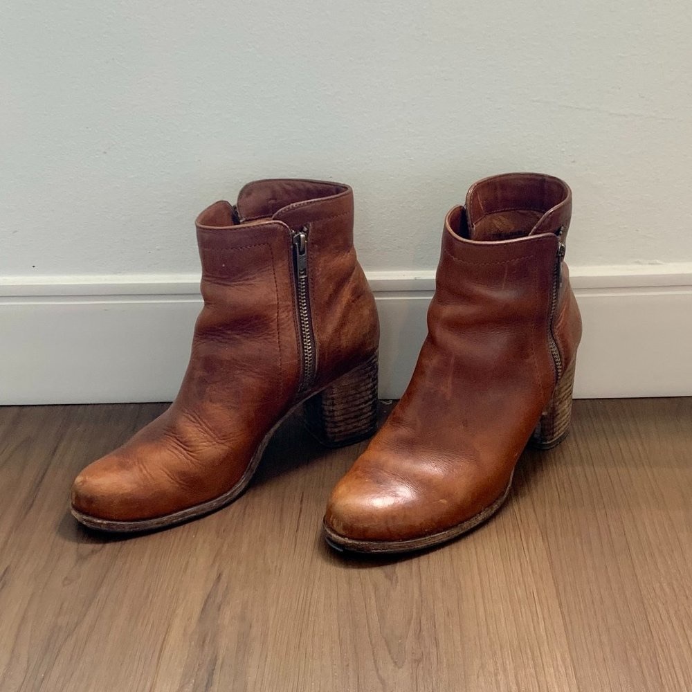 Addie Double Zip Frye boots - Brown